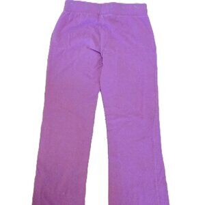 Puma Purple Girls Track Pants Youth Medium Cotton Blend Athletic Pants